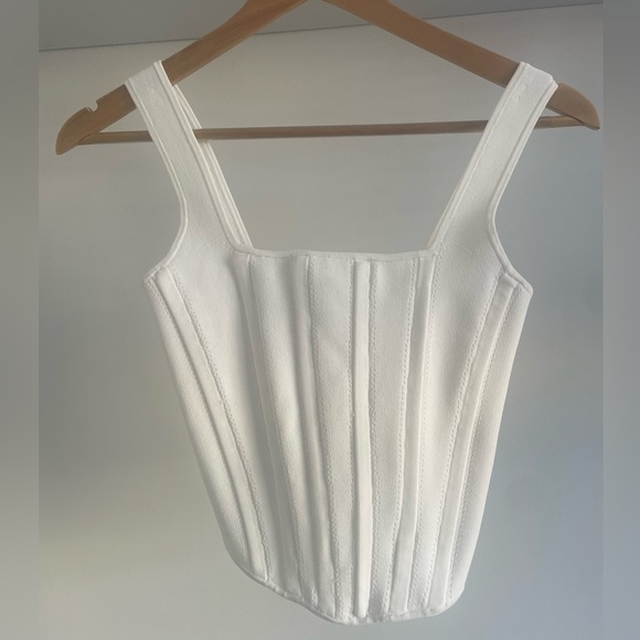 Dion Lee POINTELLE CORSET LS TOP White - Picture 2 of 10